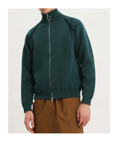 1989 Studio Full Zip Raglan Sweater Clothing In Green