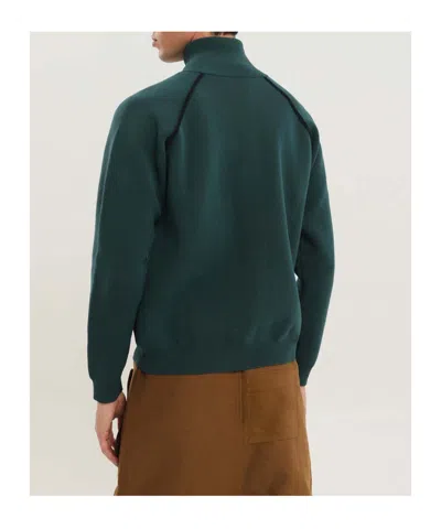 1989 Studio Full Zip Raglan Sweater Clothing In Green