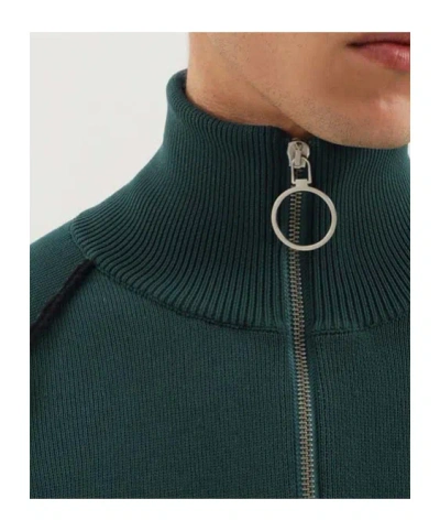 1989 Studio Full Zip Raglan Sweater Clothing In Green