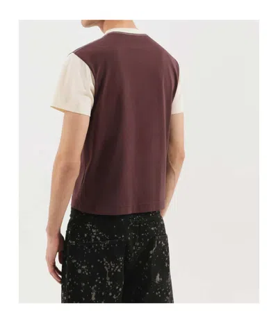 1989 Studio Round-neck Short-sleeve T-shirt In Burgundy