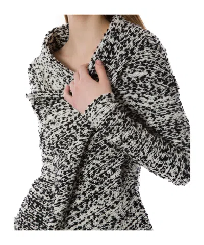 Alberta Ferretti Asymmetric Draped Jacket In Gray