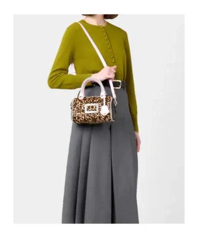 Roger Vivier Belle Vivier Bag In Pony Effect Leather In Multi