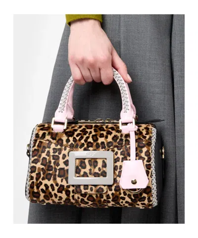 Roger Vivier Belle Vivier Bag In Pony Effect Leather In Multi