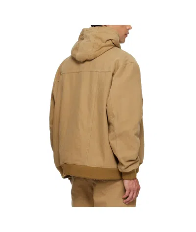 Egonlab Hooded Pocket Jacket In Brown