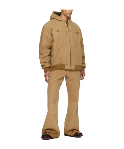 Egonlab Hooded Pocket Jacket In Brown