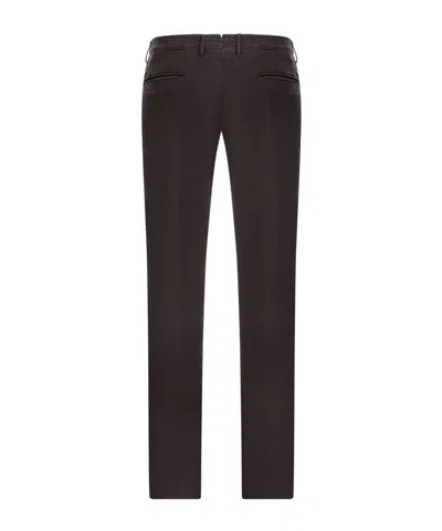 Incotex Tailored Cotton Trousers In Brown