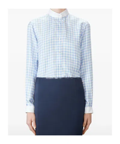 Thom Browne Gingham Shirt In Blue