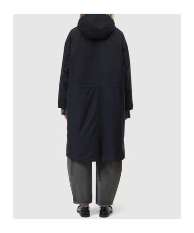 Closed Cotton And Nylon Parka Coat In Blue