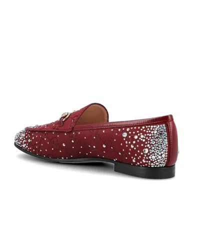 Gucci Jordaan Loafers With Gg Fabric And Hardware In Animal Print