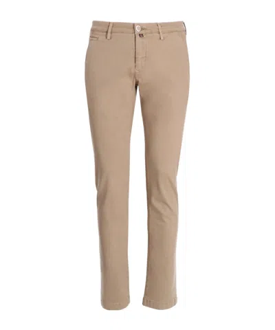 Jacob Cohen Belt Loop Casual Pants In Brown