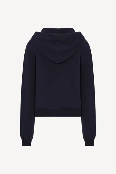 The Row Timia Sweatshirt In Cotton And Cashmere In Black