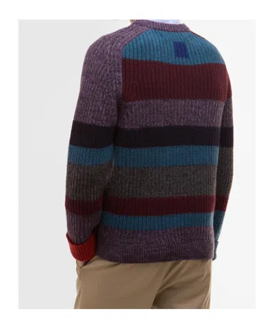 Barbour X Paul Smith Relaxed Fit Crewneck Sweater In Multi