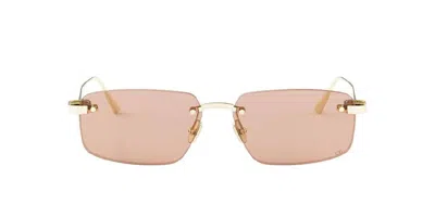 Dior Rimless Sunglasses In Multi