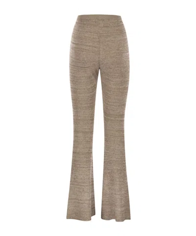 Fabiana Filippi Elastic Waist Casual Pants In Multi