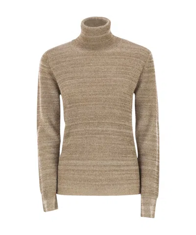 Fabiana Filippi Platinum Yarn Turtleneck In Multi