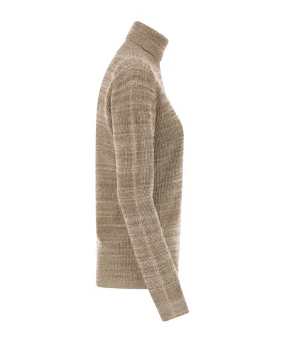 Fabiana Filippi Platinum Yarn Turtleneck In Multi