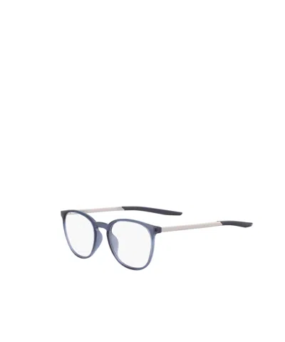 Nike Round Frame Mirror In Blue