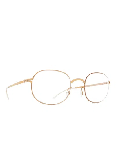 Mykita Solea Round-frame Glasses In Gold