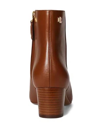 Ralph Lauren Demi Bootie In Brown