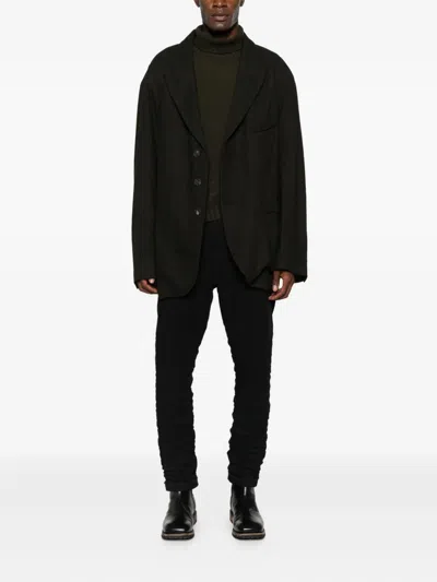 Layer Zero Button-fastening Trousers In Black