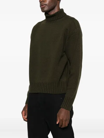 Taiga Takahashi Roll-neck Sweater In Green