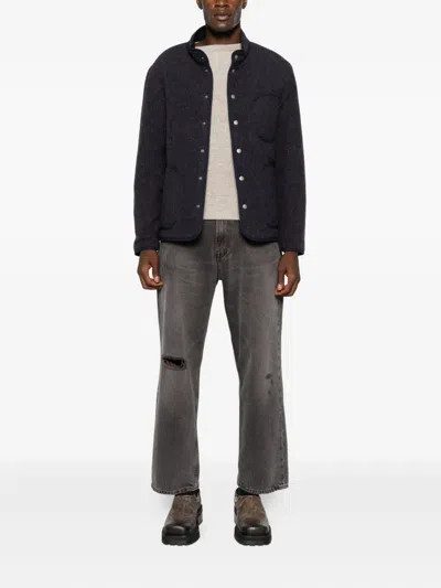 Taiga Takahashi Press-stud Fastening Jacket In Black