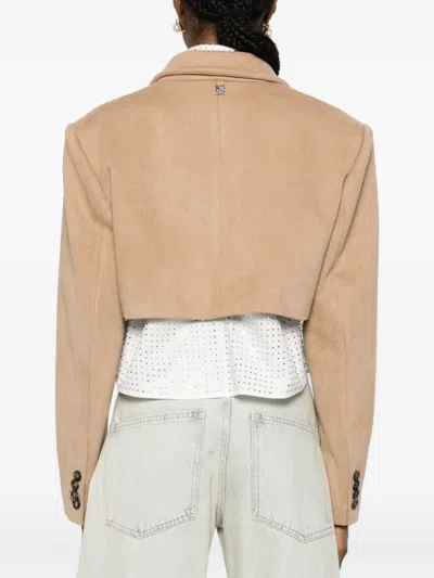 Giuseppe Di Morabito Buttoned Cropped Jacket In Neutral