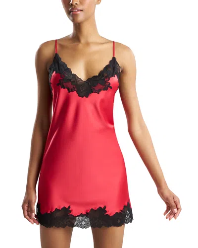Natori Peony Glamour Chemise In Red