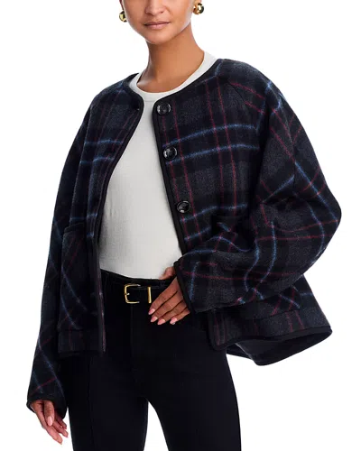 Veronica Beard Martine Dickey Scarf Coat In Multi