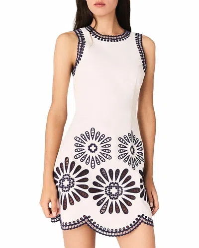 Maje Ruba Short Straight Dress In White