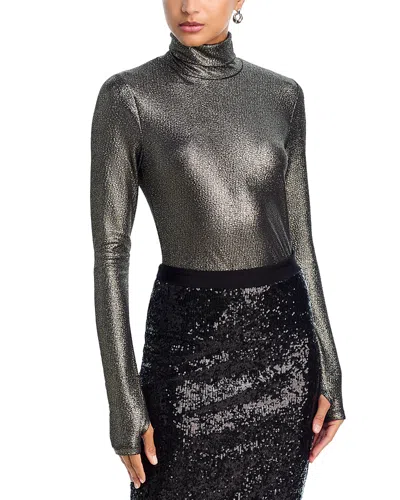 Essentiel Antwerp Long Sleeve Turtleneck Top In Gray