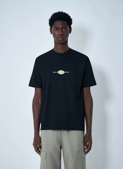 Stussy Logo Motif T-shirt In Black
