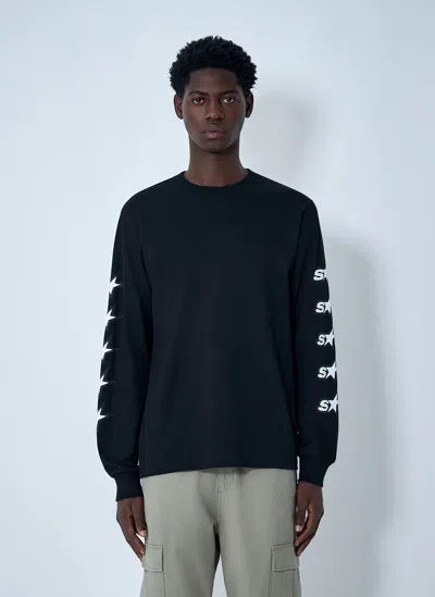 Stussy Logo Motif T-shirt In Black