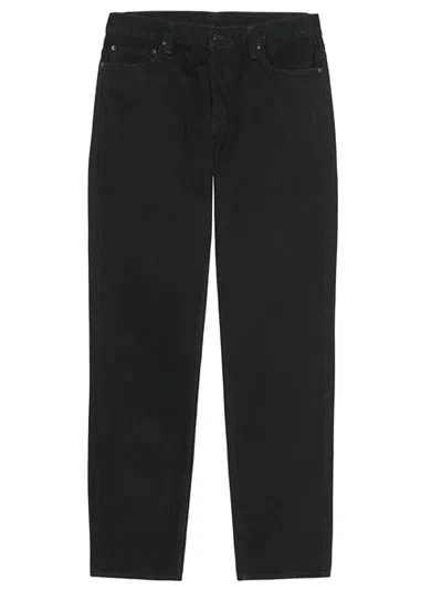 Carhartt Five-pocket Trousers Featuring Belt Loops Design In Black