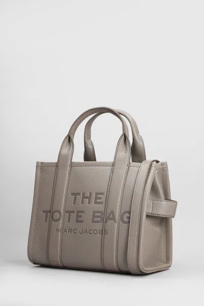 Marc Jacobs Taupe 'the Leather Small' Tote In Gray