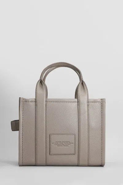 Marc Jacobs Taupe 'the Leather Small' Tote In Gray