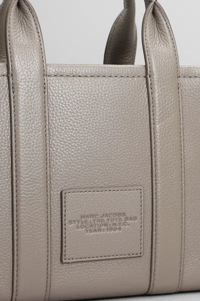 Marc Jacobs Taupe 'the Leather Small' Tote In Gray