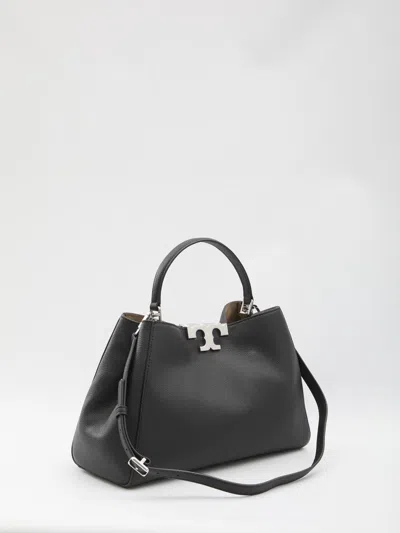 Tory Burch Medium Eleanor Leather Top Handle Bag In Black