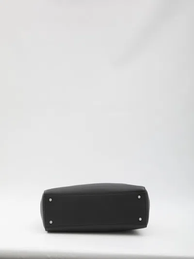 Tory Burch Medium Eleanor Leather Top Handle Bag In Black