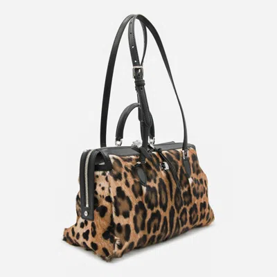 Dolce & Gabbana Dolce&gabbana Women Vittoria Leo Print Handbag In Animal Print