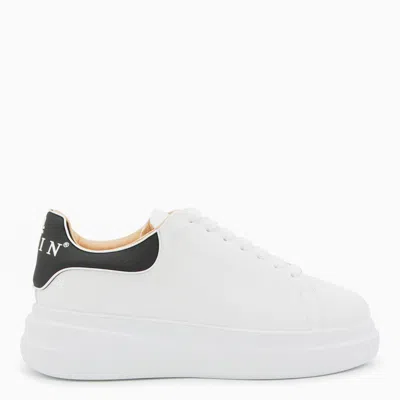 Philipp Plein Low-top Sneakers With Calf Leather Upper In White