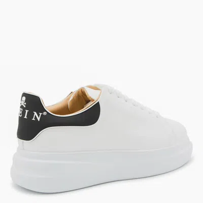 Philipp Plein Low-top Sneakers With Calf Leather Upper In White