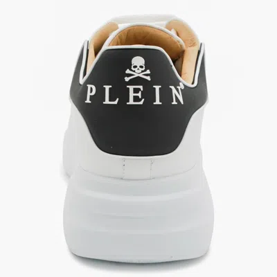 Philipp Plein Low-top Sneakers With Calf Leather Upper In White