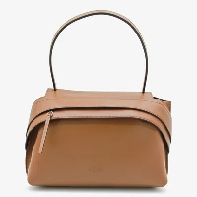Tod's Medium Shoulder Bag Structured Shape In Brown