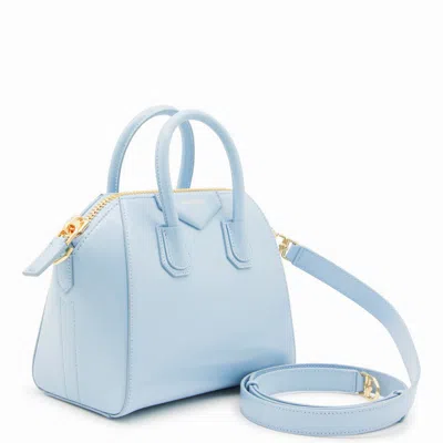 Givenchy Antigona Mini Top-handle Bag In Patent Leather In Blue