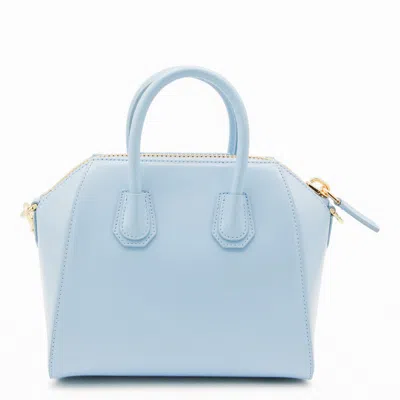 Givenchy Antigona Mini Top-handle Bag In Patent Leather In Blue