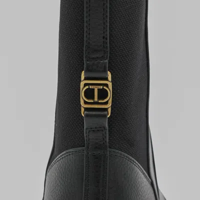 Twinset Boots Blacks And Greys In Black