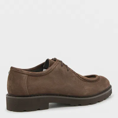 Canali Lace-up Derby Shoes In Brown