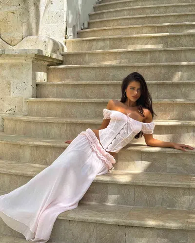 Outcast Lubela Maxi Skirt Blush
