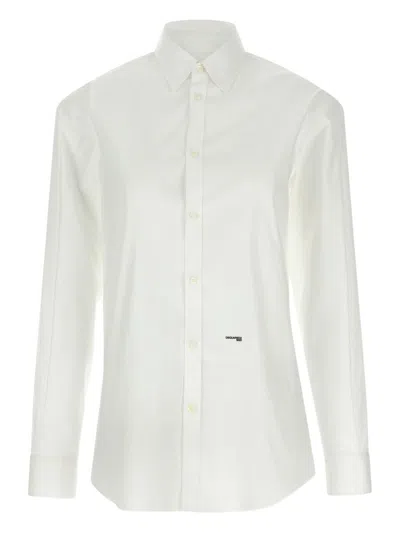 Dsquared2 Better Collaboration Long Sleeve Shirt In White